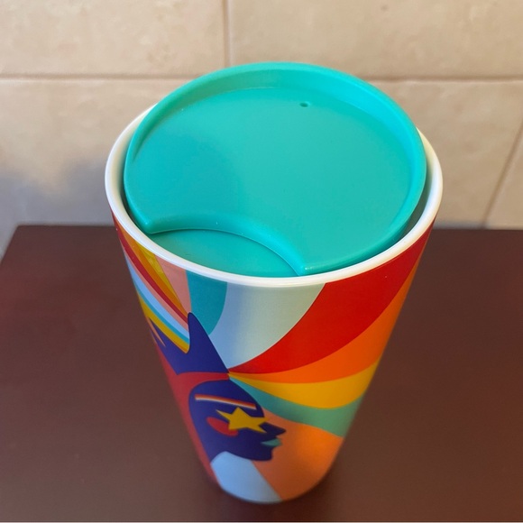 NEW STARBUCKS 2020 PRIDE RAINBOW SIREN CERAMIC TUMBLER Mug Travel Cup Love  12 oz